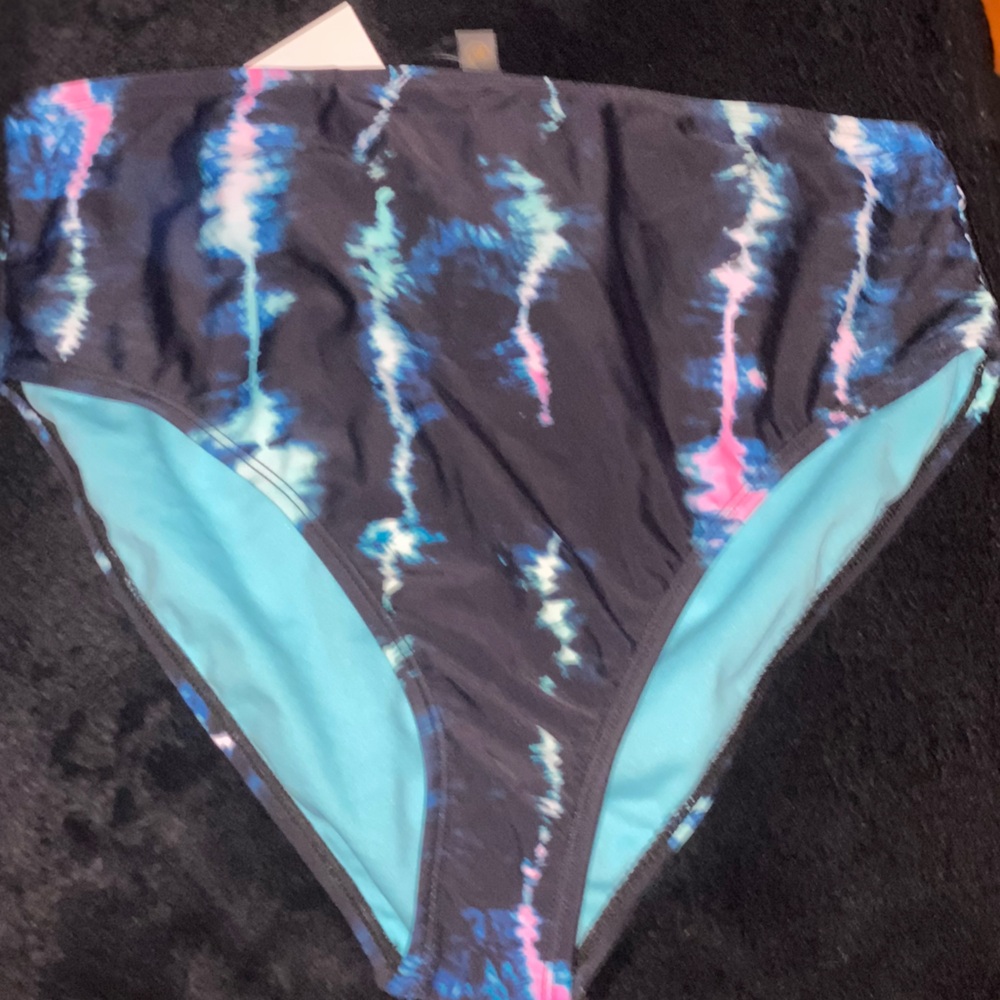Cyn & Luca Juniors' Night Vibe Hannah High Waist Bikini Bottom - Picture 7 of 16